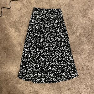 Floral boho skirt